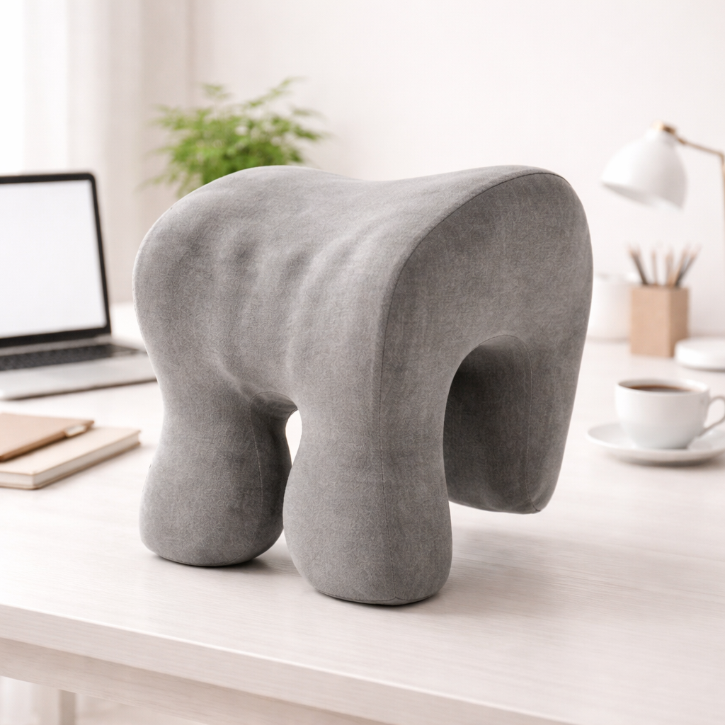 Versatile Memory Foam Head Support Cushion with Velvet Cover | elesira