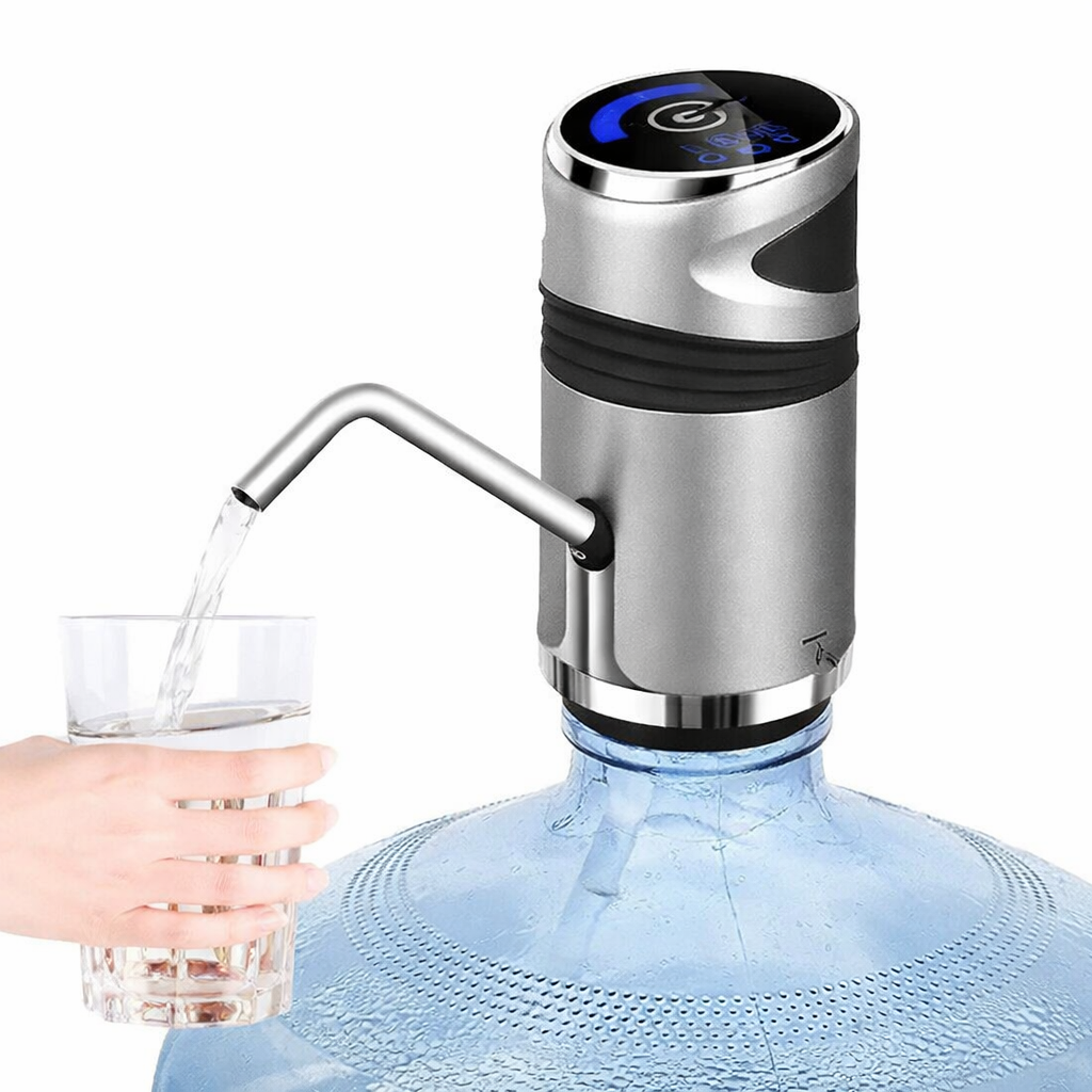 Smart vattenautomat med USB-uppladdningsbar pump för 5-gallonsdunkar | elesira