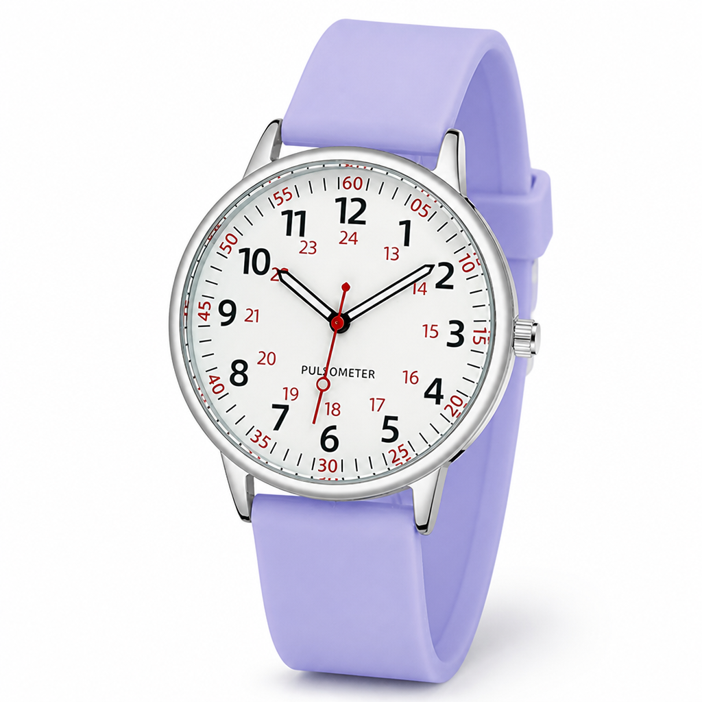 Waterproof Easy-To-Read Nurse Watch (Silicone Band) | elesira