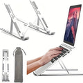 Versatile Aluminum Laptop Elevation Stand for Comfort | elesira