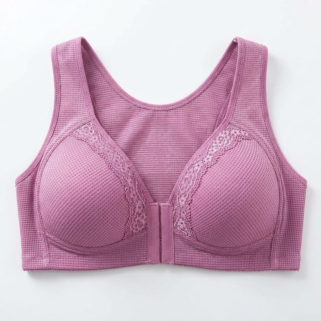 VivaFemme – Sutien din dantelă, fără bretele, cu închidere frontală | elesira