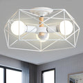 IndustrialGlow – Semi-recessed ceiling lamp with geometric design | elesira
