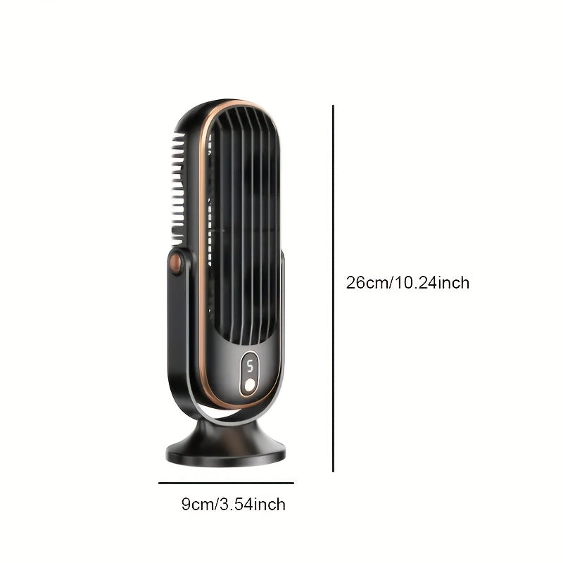 Versatile Airflow Fan - Dual Motor, 720° Pivot, USB Rechargeable & Whisper Quiet for Unmatched Comfort Anywhere | elesira
