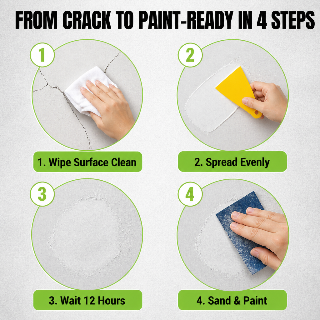 SmoothSavvy | Fix Cracks, Holes & Water Stains All in One Afternoon | elesira