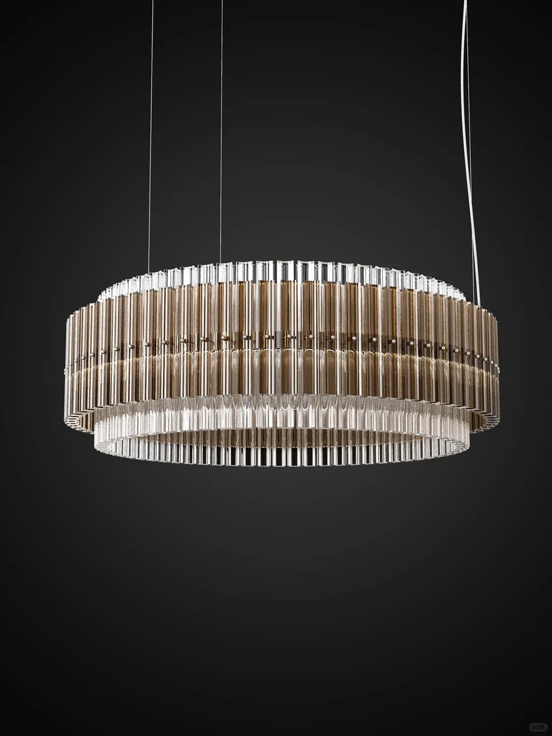 Mia-lysekrone i glass | elesira
