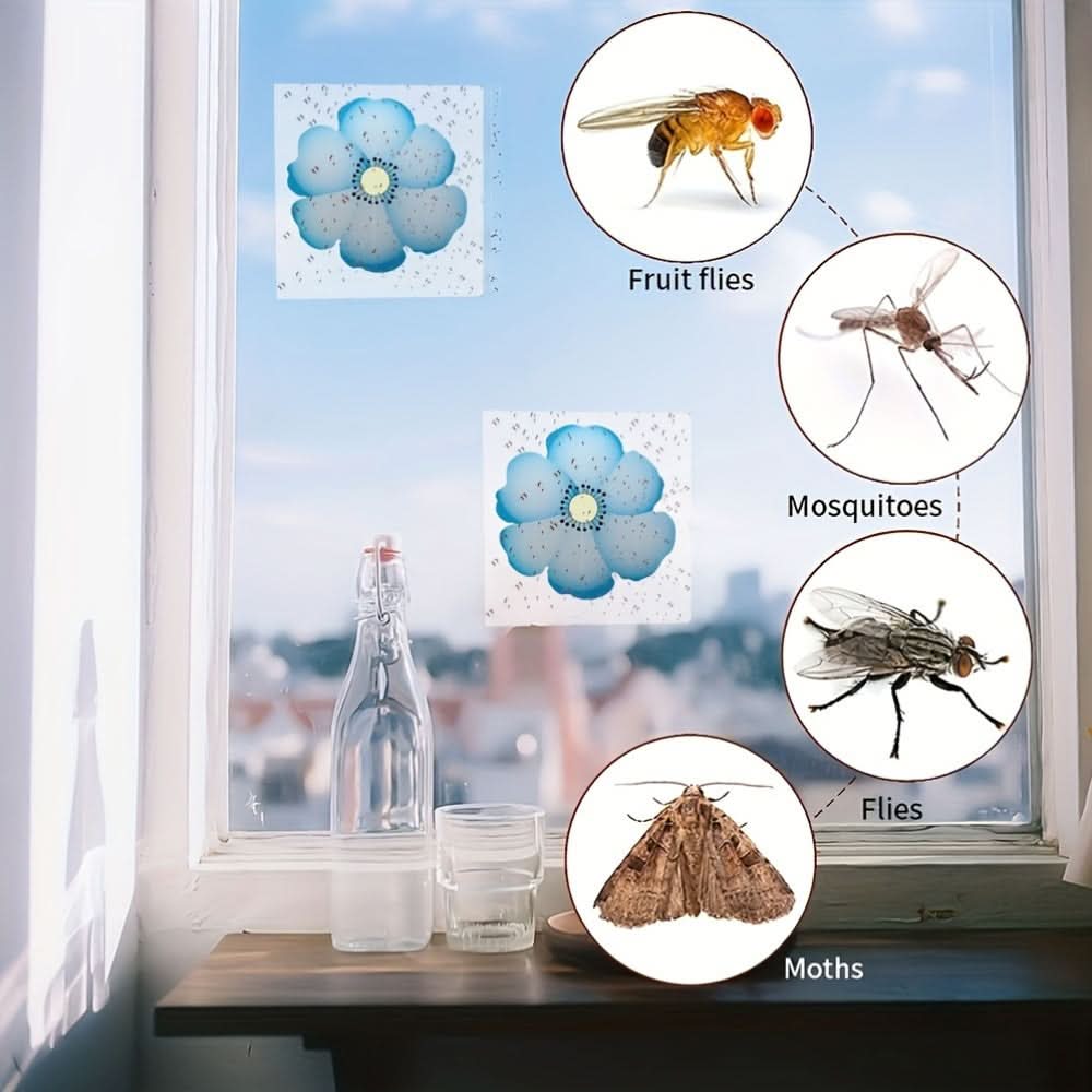 Insectenvallen voor ramen voor keukens en planten – Kleefvallen voor vliegen | elesira