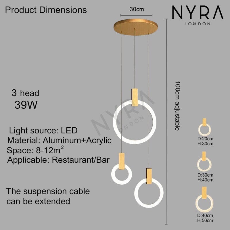 Halo Ring Chandelier | elesira