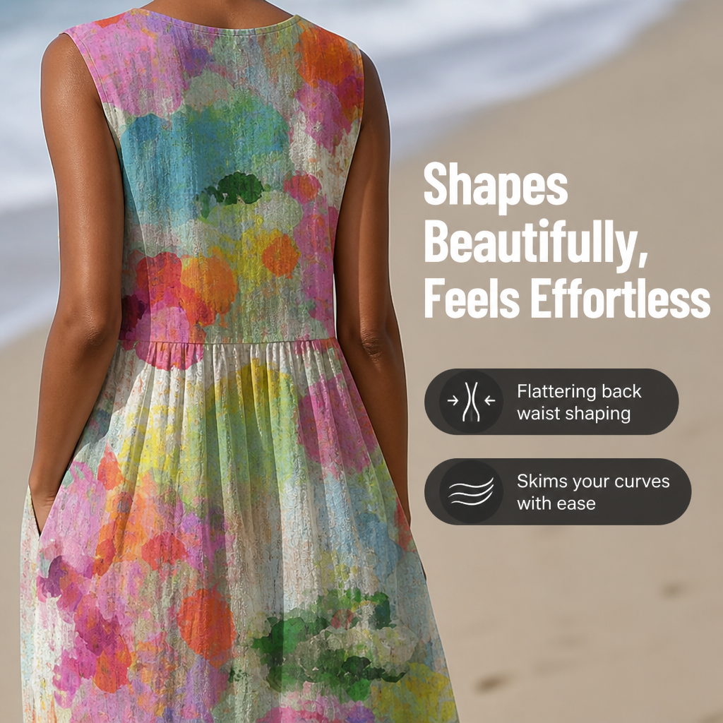 VivaLuna Color Splash Dress | Tænd din selvtillid med hvert farverigt åndedrag | elesira
