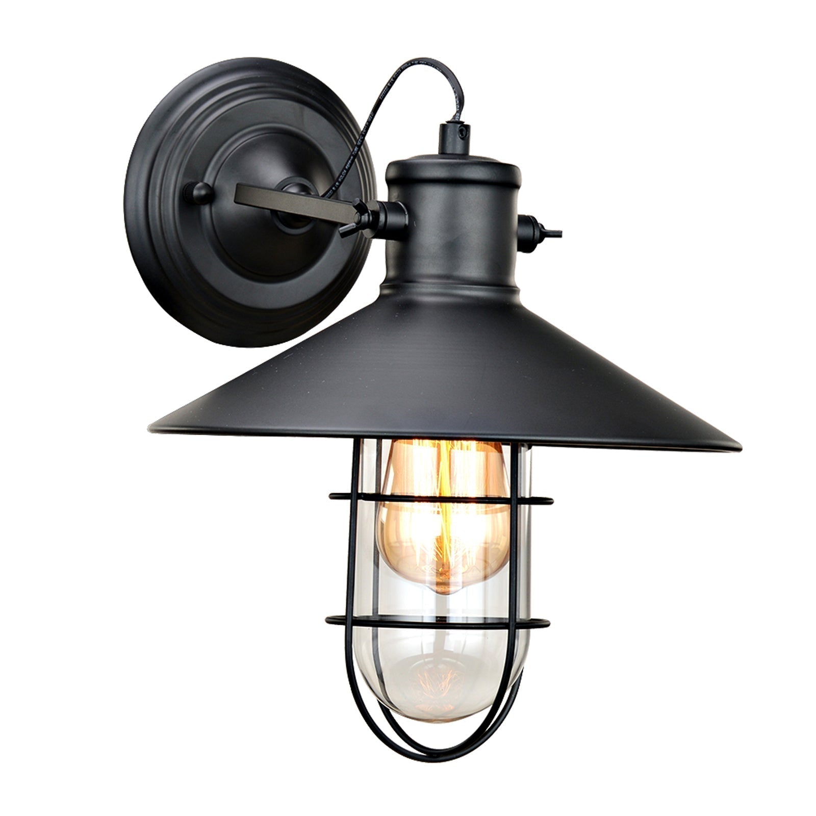 Black Modern Wall Sconce Light | elesira