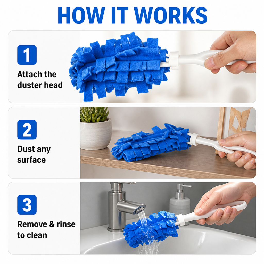 ZephyraDuster | Disfruta de un hogar impecable sin esfuerzo y lleno de brillo | elesira