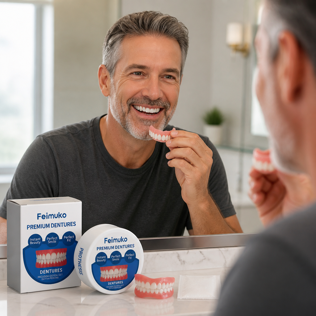 Soft Medical-Grade Heat-Moldable Silicone Denture Set (Full Upper & Lower) | elesira