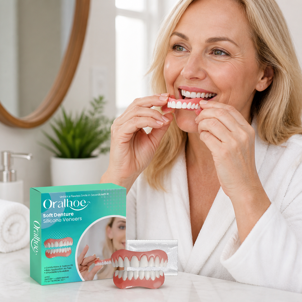 Soft Silicone Secure-Fit Denture Reliner Kit (Upper & Lower) | elesira