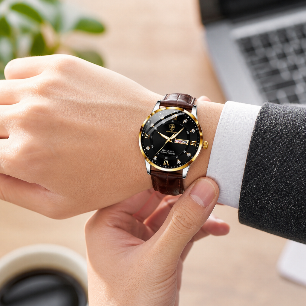 Waterproof Luminous Stainless Steel Men's Watch | elesira
