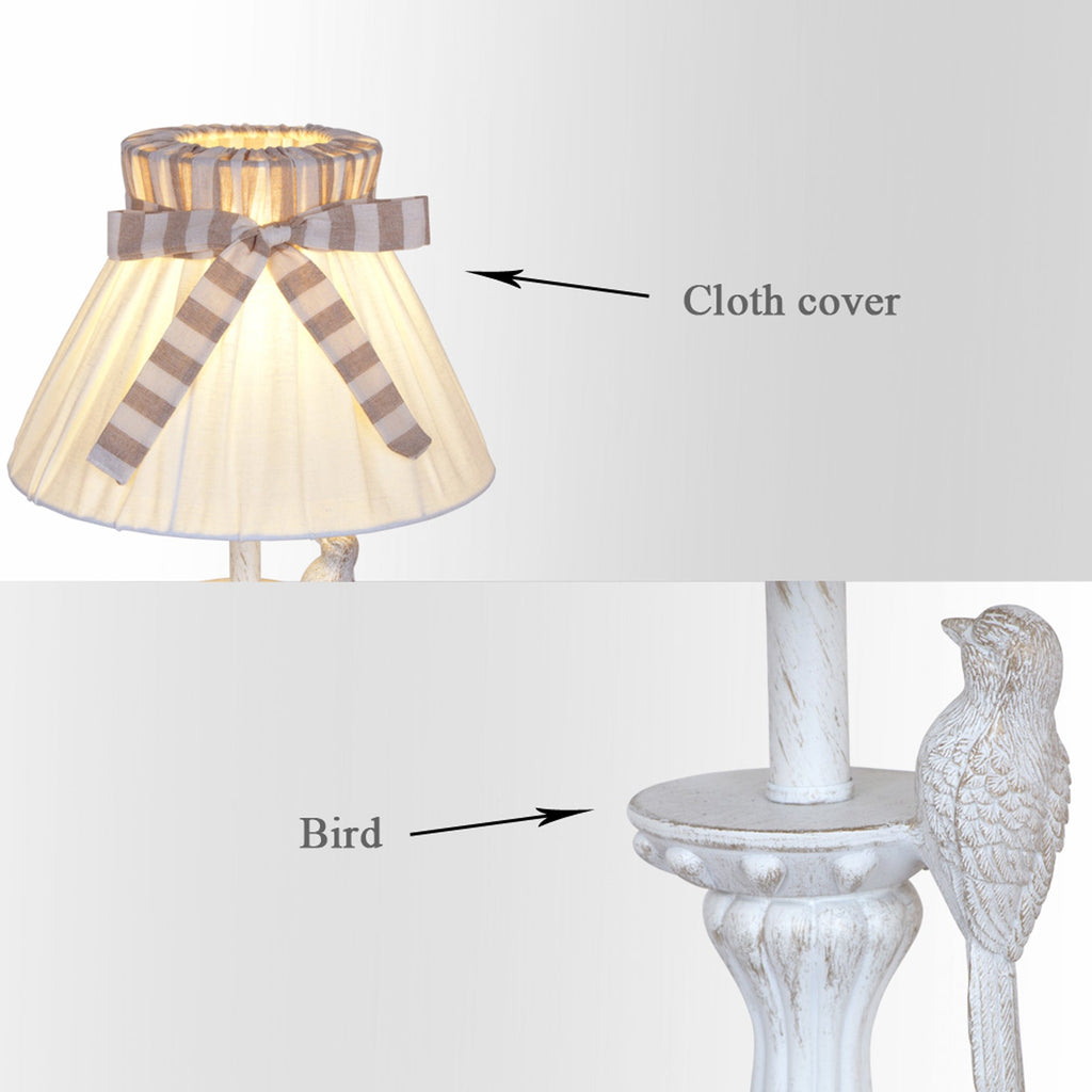 Boho Table Lamp with Fabric Shade | elesira