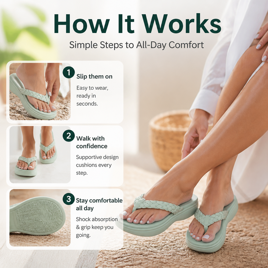VivaStride Sandals | Walk Pain-Free All Day with Confidence and Cloud-Like Comfort | elesira