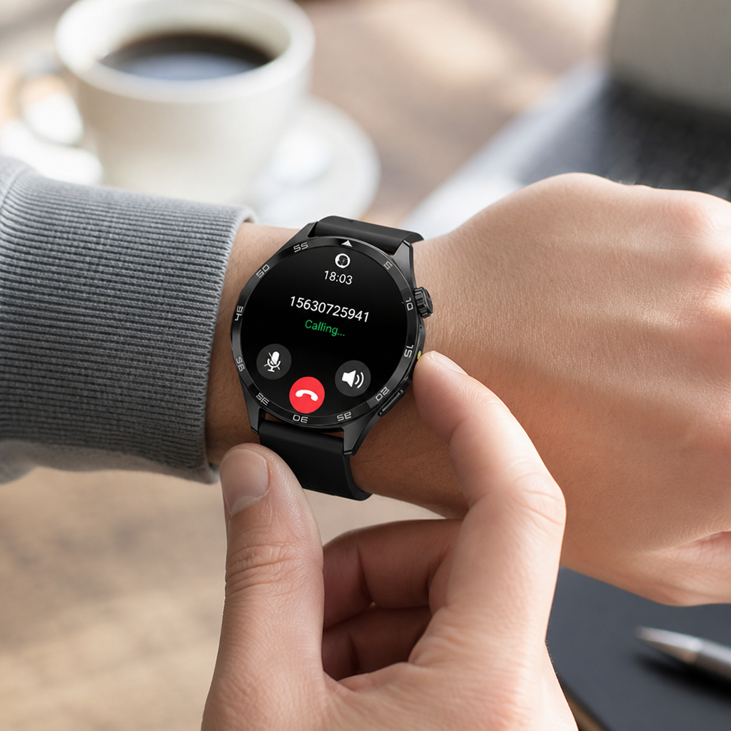 Wireless Calling & SMS Pedometer Smartwatch (Men's) | elesira