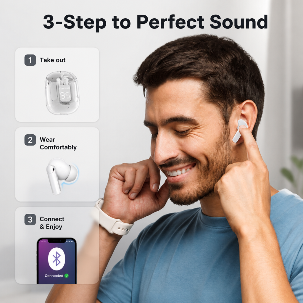 VystaTune | Lose Yourself in Crystal-Clear Sound and Unmatched Comfort All Day Long | elesira