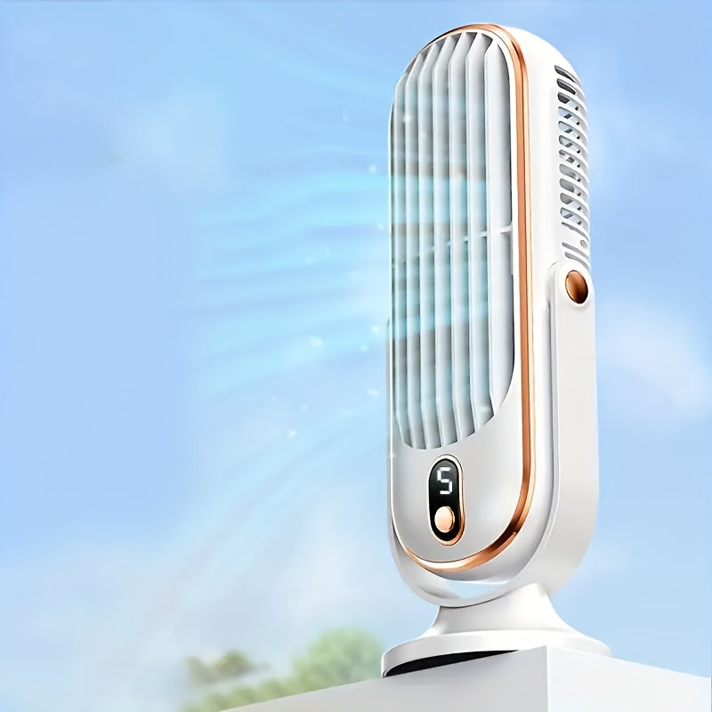 Versatile Airflow Fan - Dual Motor, 720° Pivot, USB Rechargeable & Whisper Quiet for Unmatched Comfort Anywhere | elesira