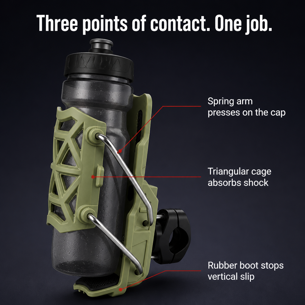 VeloGrip | Secure Your Bottle Firmly to Prevent Bouncing on Rough Rides | elesira
