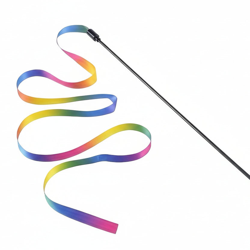 WhiskerWand - Colorful Teaser Stick for Playful Cats | elesira