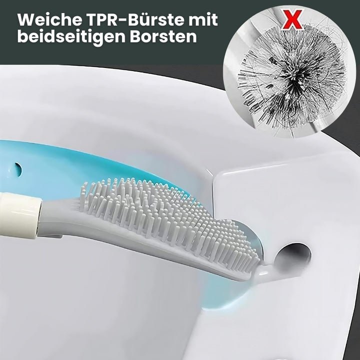 Wall-Mounted Toilet Brush with Integrated Spray Feature | elesira