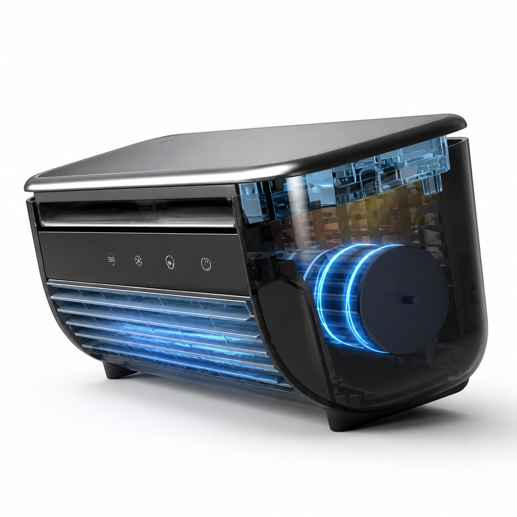 Wireless Rechargeable Bladeless Personal Air Cooler | elesira