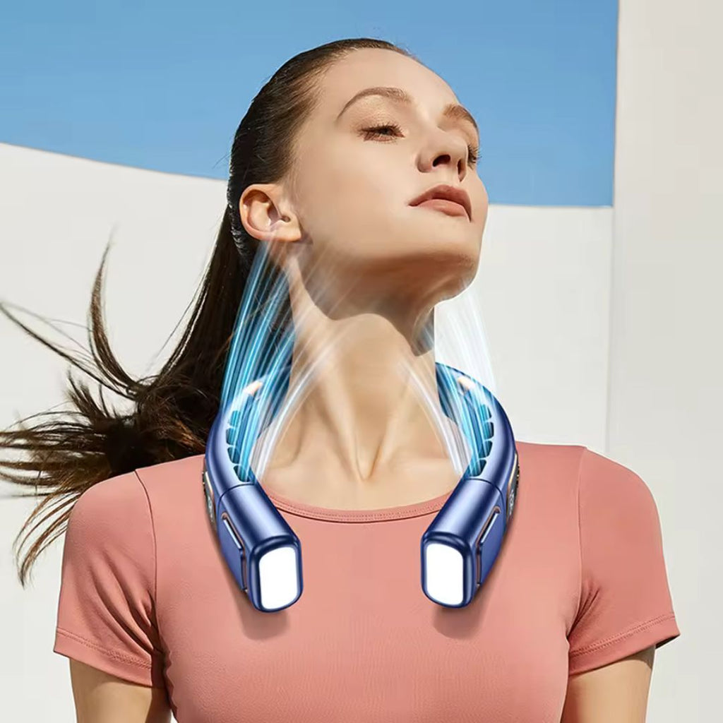 Ventilador de cuello de 360 grados con diseño sin aspas y velocidades ajustables - Elesira