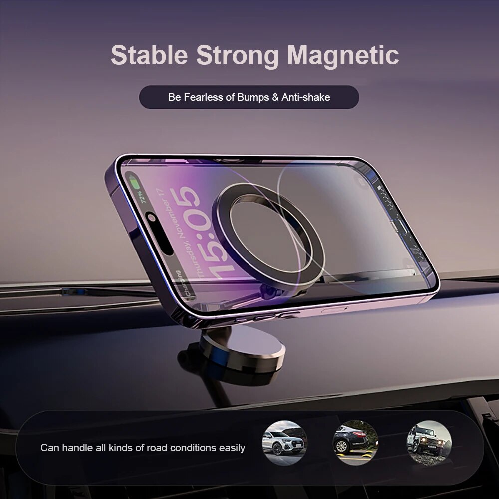 Support de téléphone magnétique polyvalent pour voiture, orientable à 360° | elesira