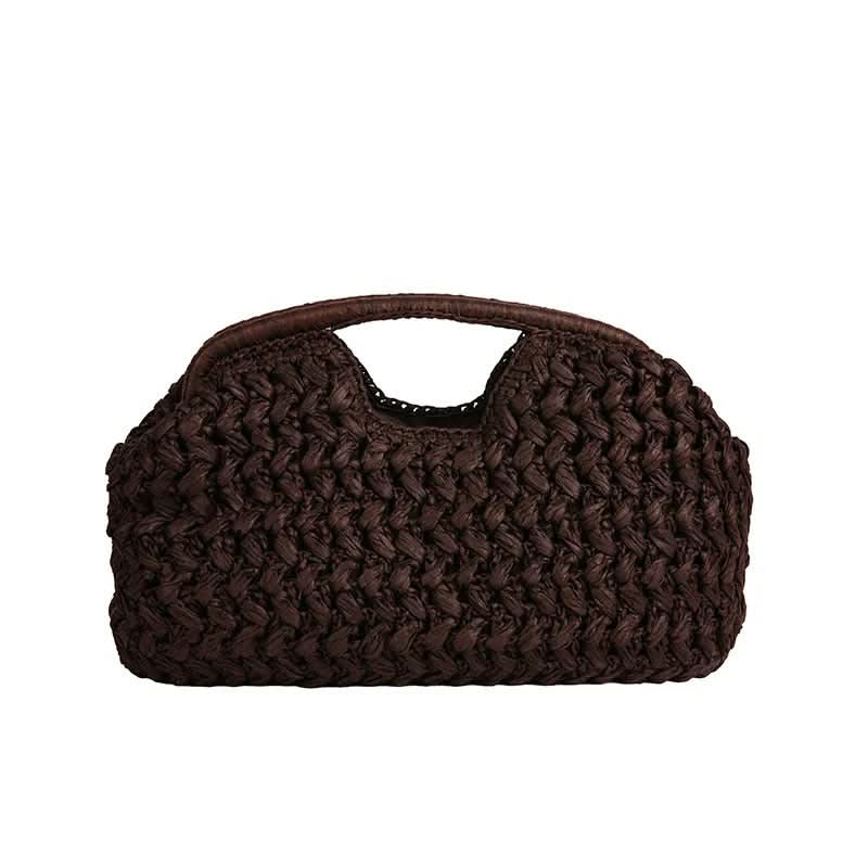 Sac bandoulière en raphia tressé au design élégant | elesira