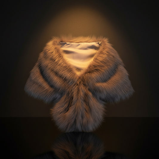 Étole Femme Hiver Luxe en Fausse Fourrure