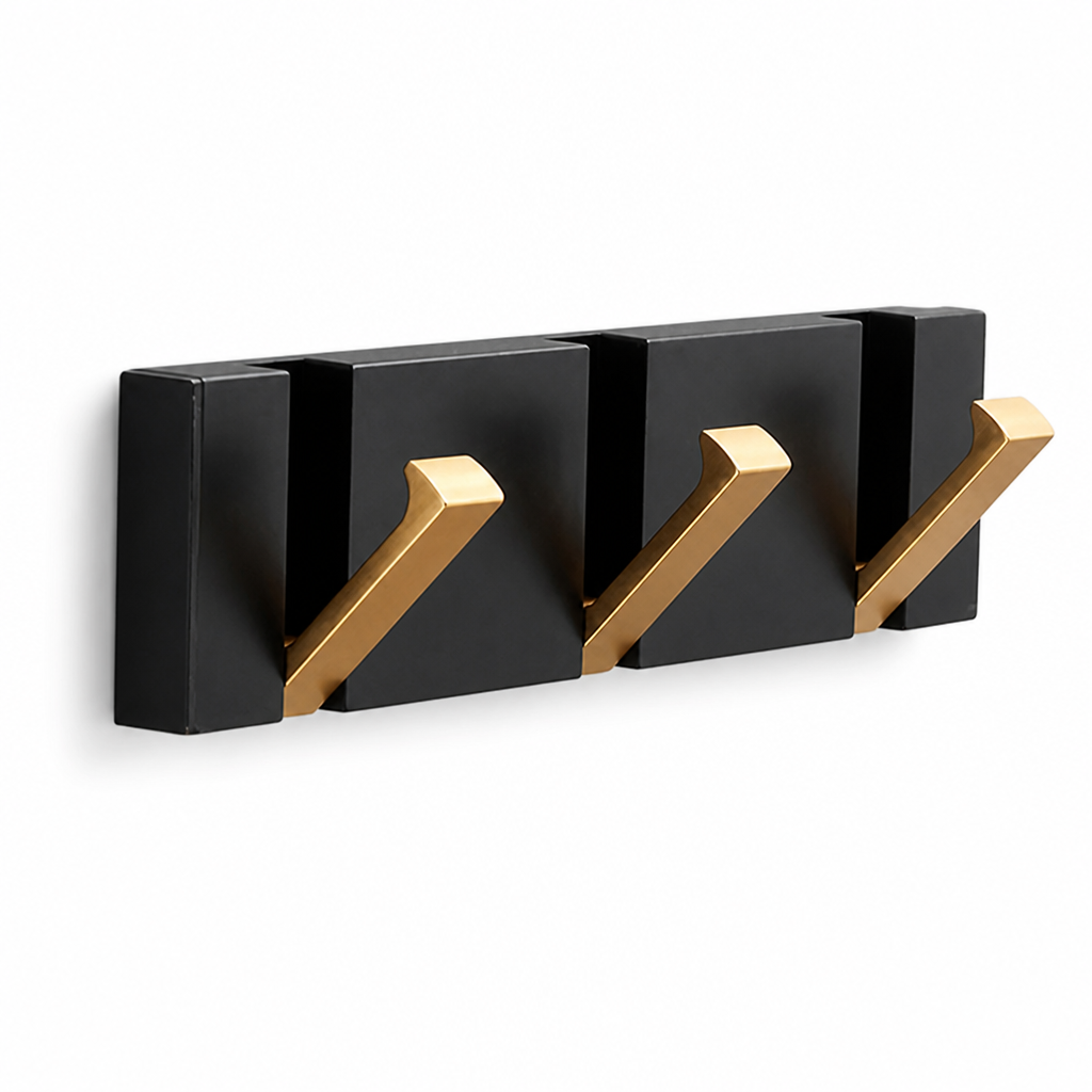 Space-Saving Foldable Aerospace Aluminum Wall Hook (2–6 Hooks) | elesira