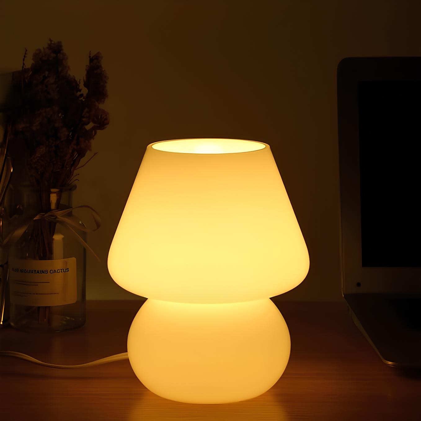 Hand-Blown Glass Art Lamp – Elegant Ambient Lighting for Home Décor | elesira