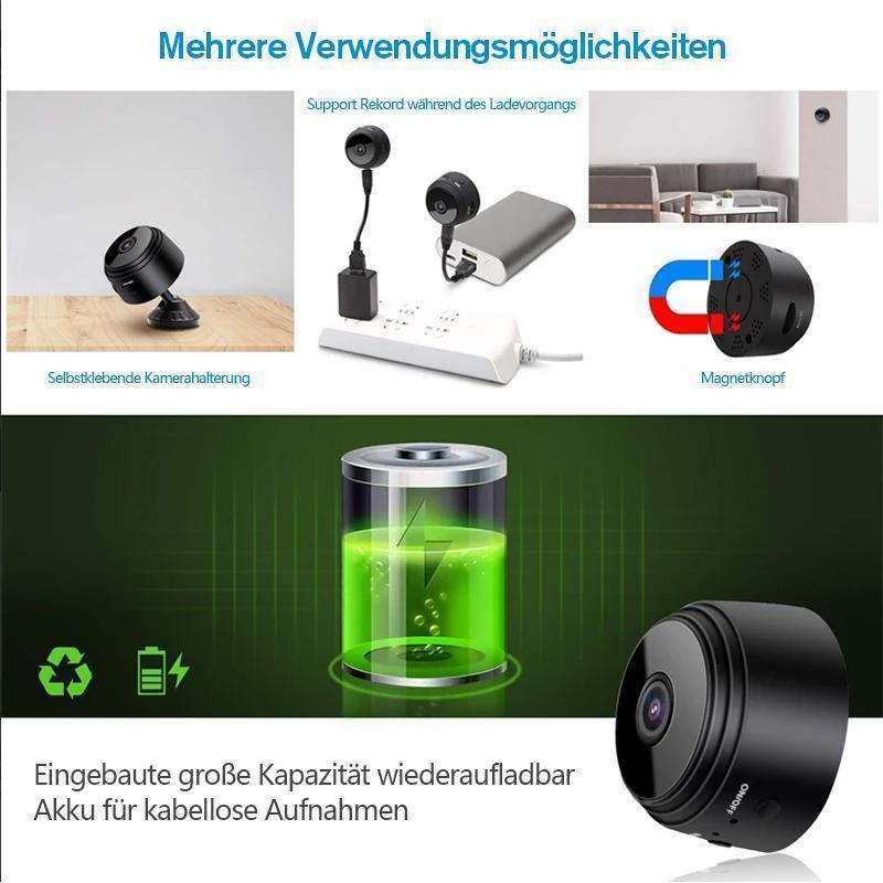Mini telecamera WiFi con visione notturna e supporto magnetico | elesira