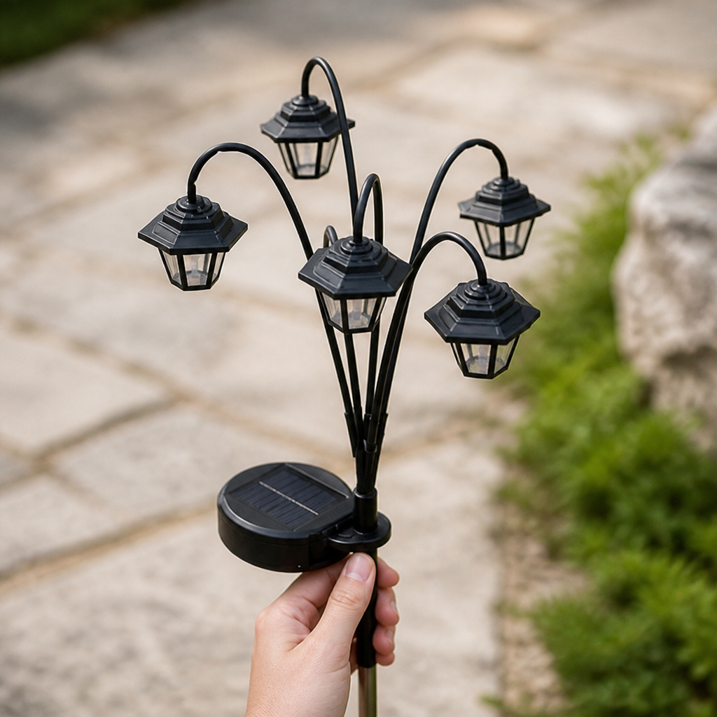 Lanterna sospesa vintage a LED dai toni caldi, alimentata a energia solare | elesira