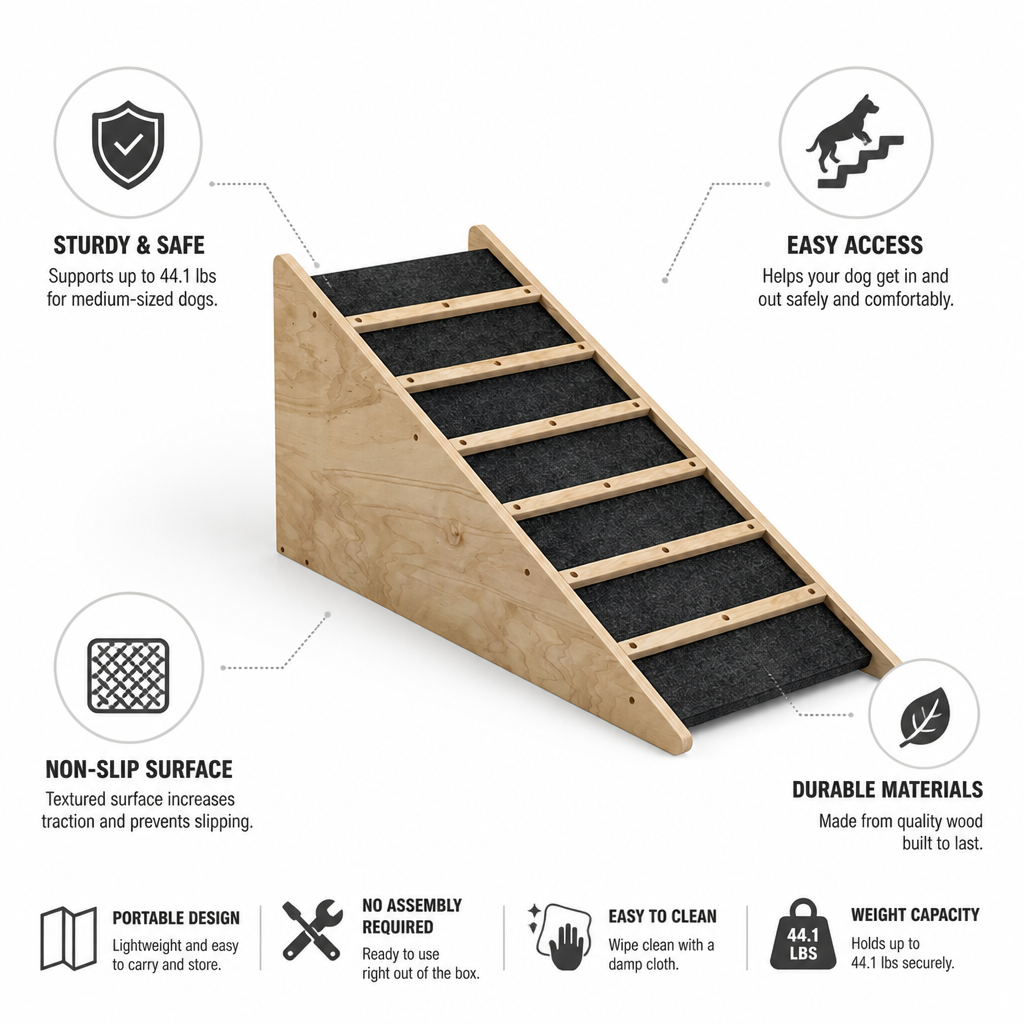 sturdy dog ramp | elesira