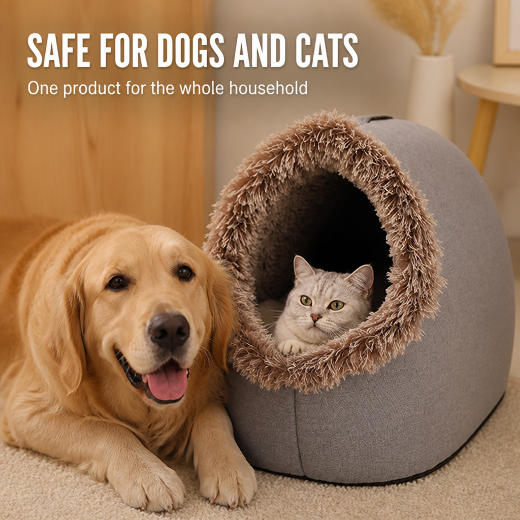 SnuggleNest - Le refuge douillet de votre animal qui chasse le froid de l'hiver | elesira