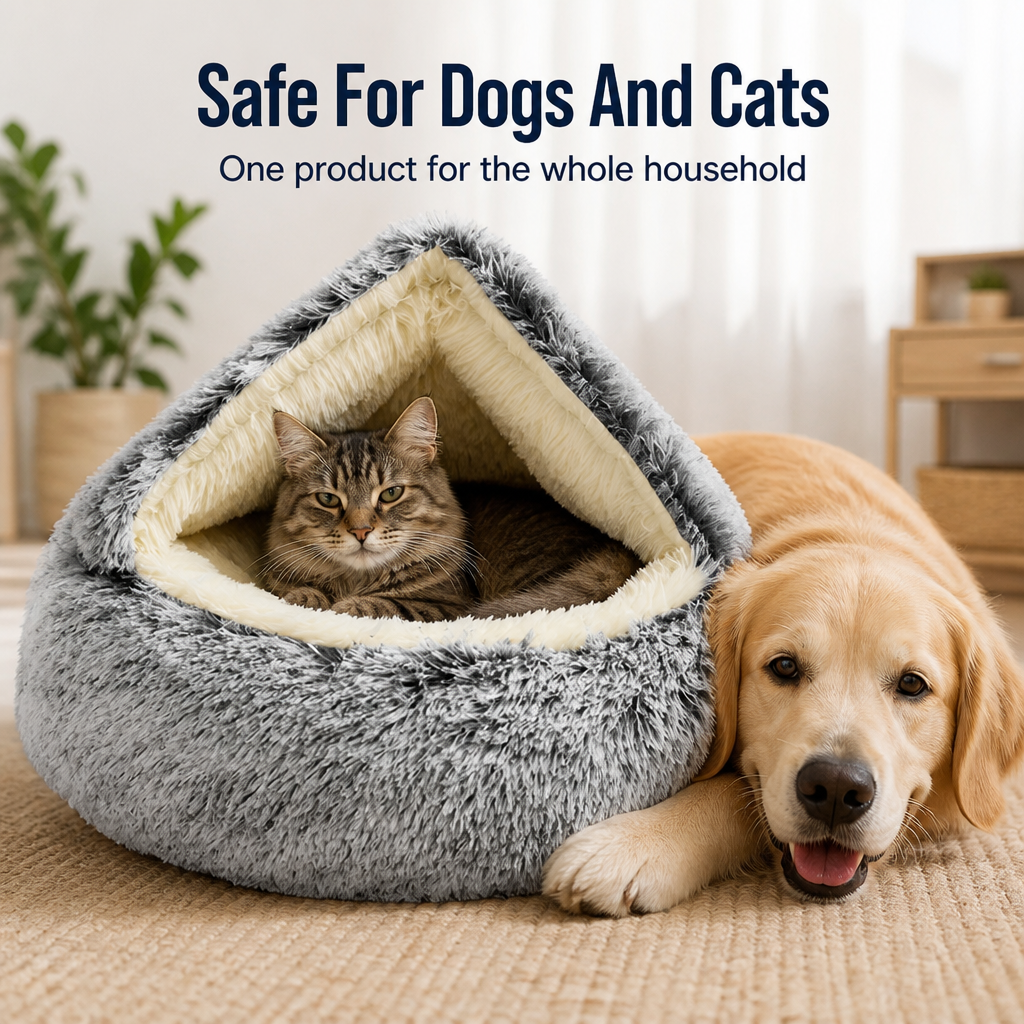SnuggleNest | The Cozy Hug That Calms Your Pet to Deep, Dreamy Sleep | elesira