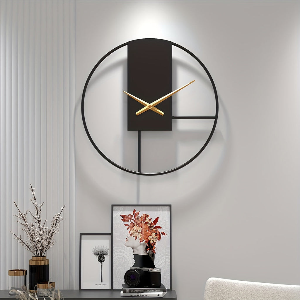Elegante moderne Metall-Wanduhr mit 16 Zoll für jeden Raum | elesira