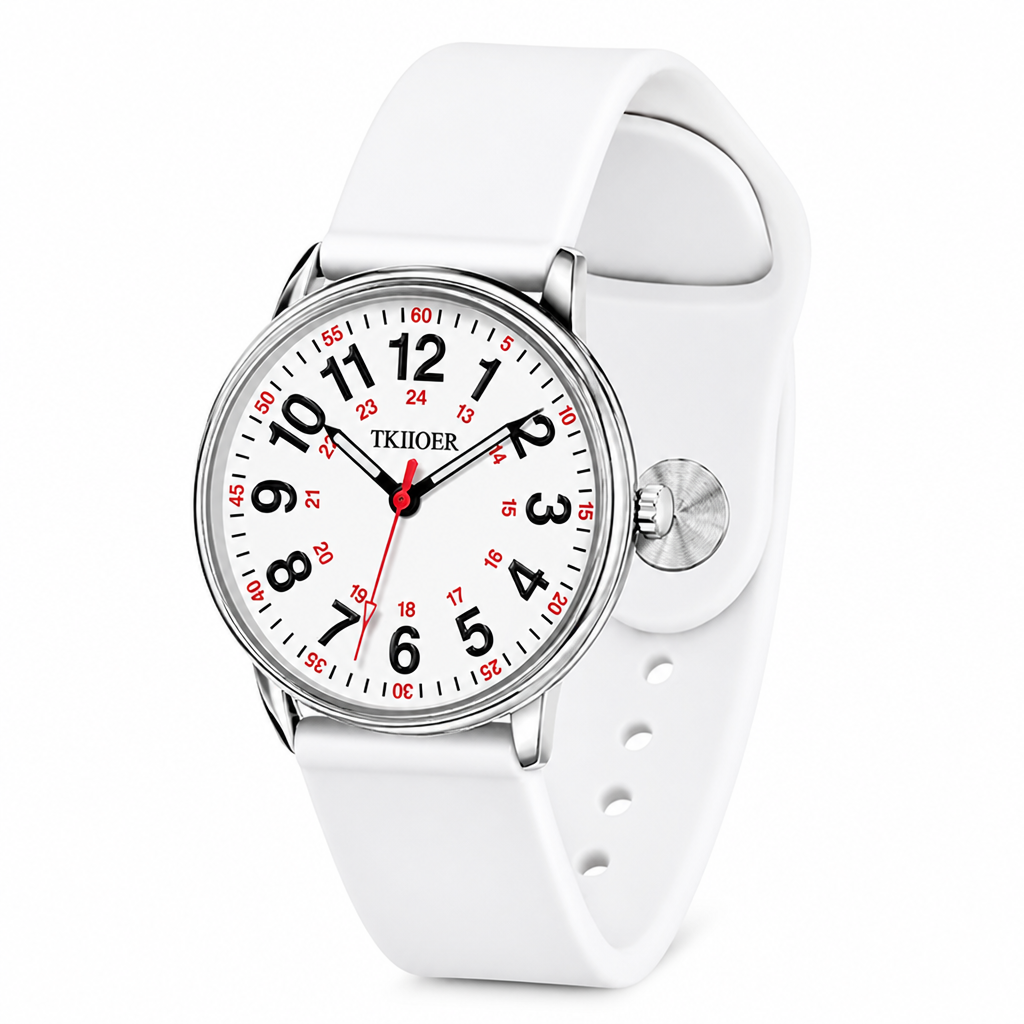 Montre étanche et lumineuse pour infirmières avec trotteuse | elesira