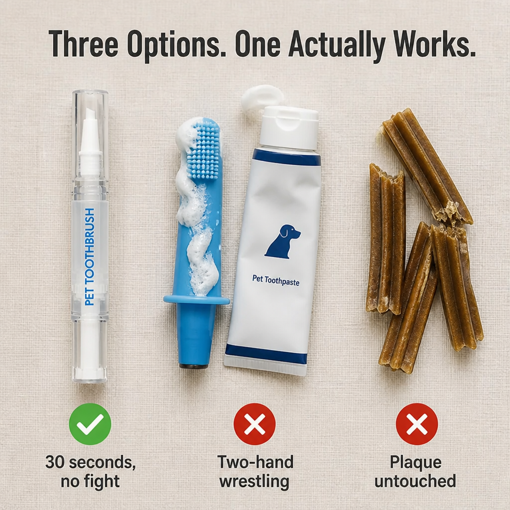 SmilePaw | Stop the Brushing Struggle and Remove Tartar in 30 Seconds a Day | elesira