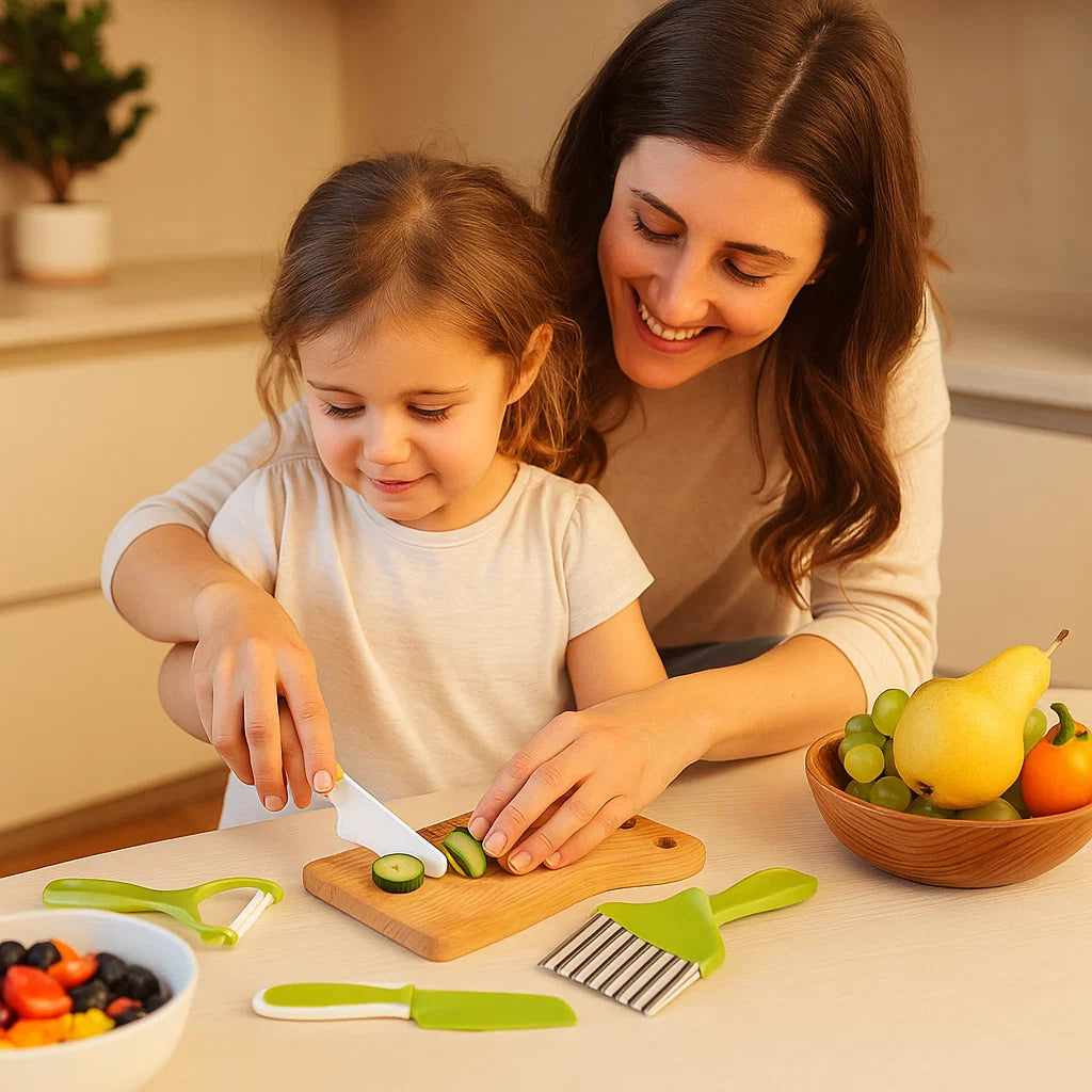 SliceJoy | Accendi la fiducia del tuo bambino con un divertimento in cucina sicuro e senza paura | elesira