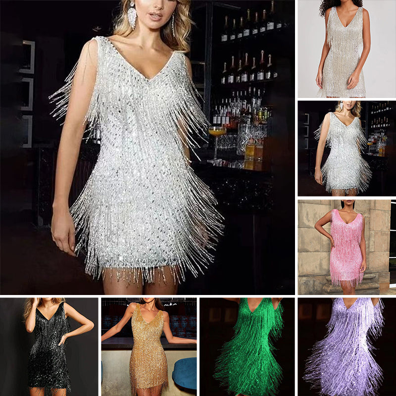 Vestido con borlas VirellaVibe | Despierta una confianza irresistible y atrae todas las miradas al instante | elesira