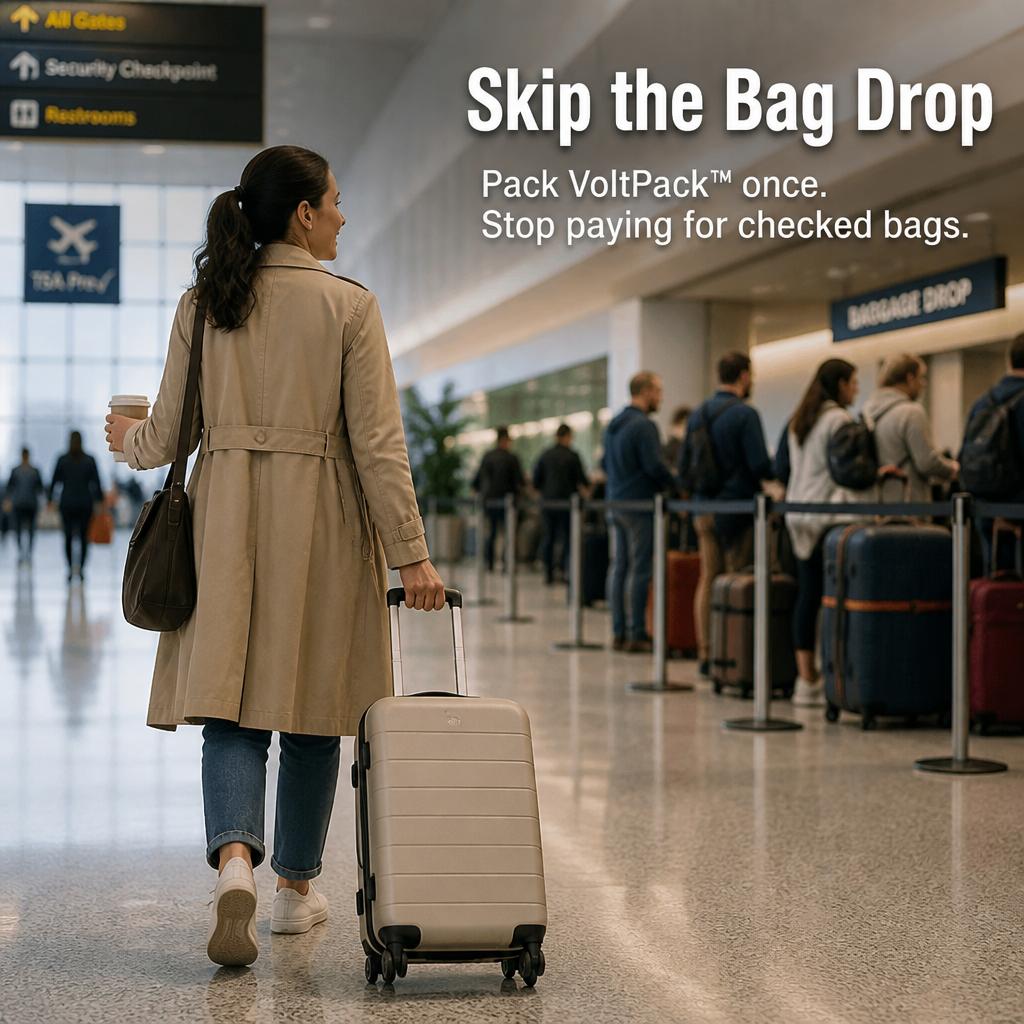 VoltPack - Compress Your Suitcase 80% Using a Pocket USB Vacuum Pump | elesira