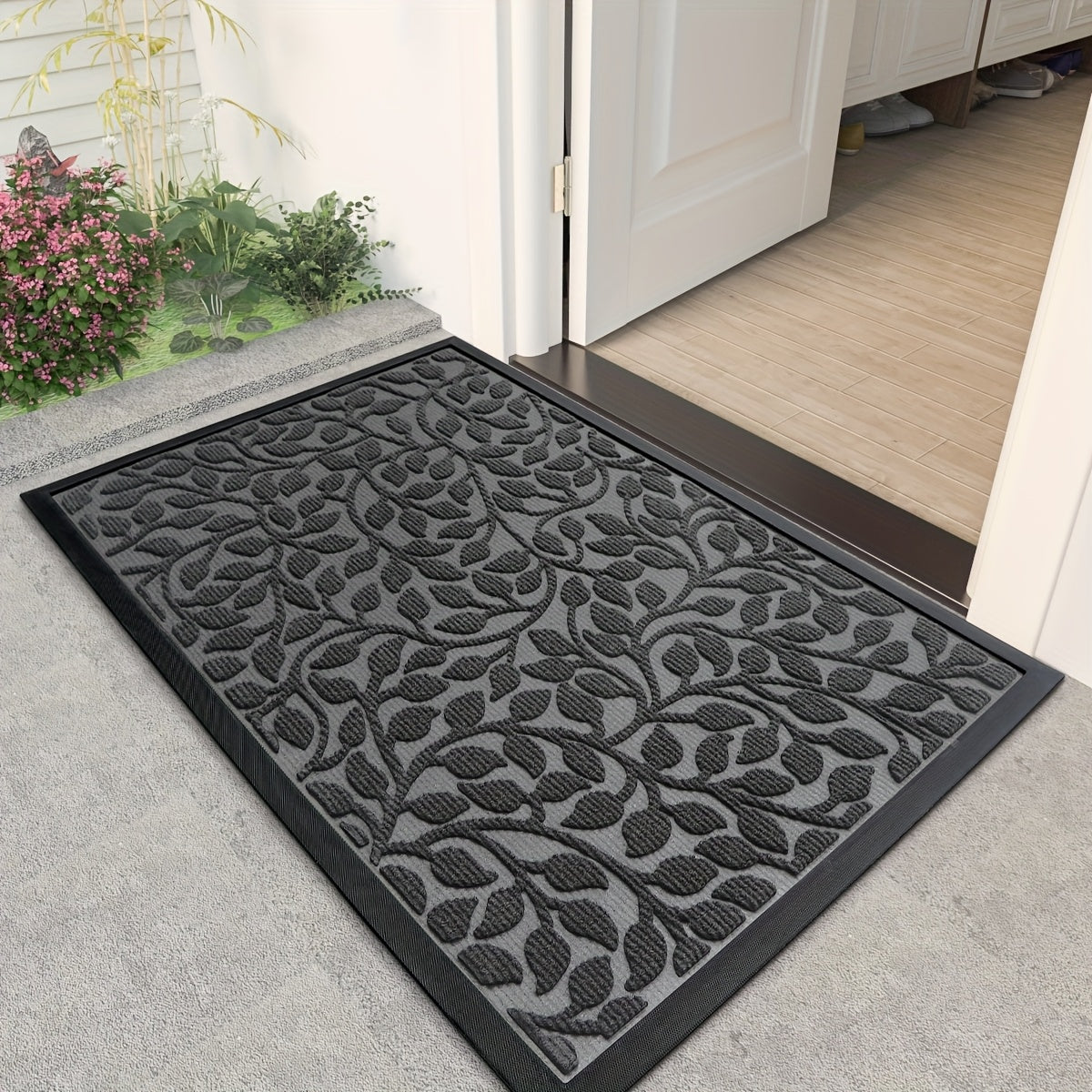 WelcomeMat - Alfombra de entrada extrarresistente para hogares con mucho movimiento y todas las estaciones | elesira