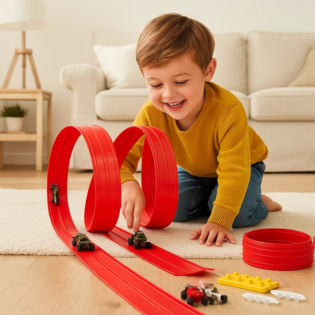 VeloBlaze | Éveillez la créativité de votre enfant avec des aventures palpitantes de courses phosphorescentes | elesira