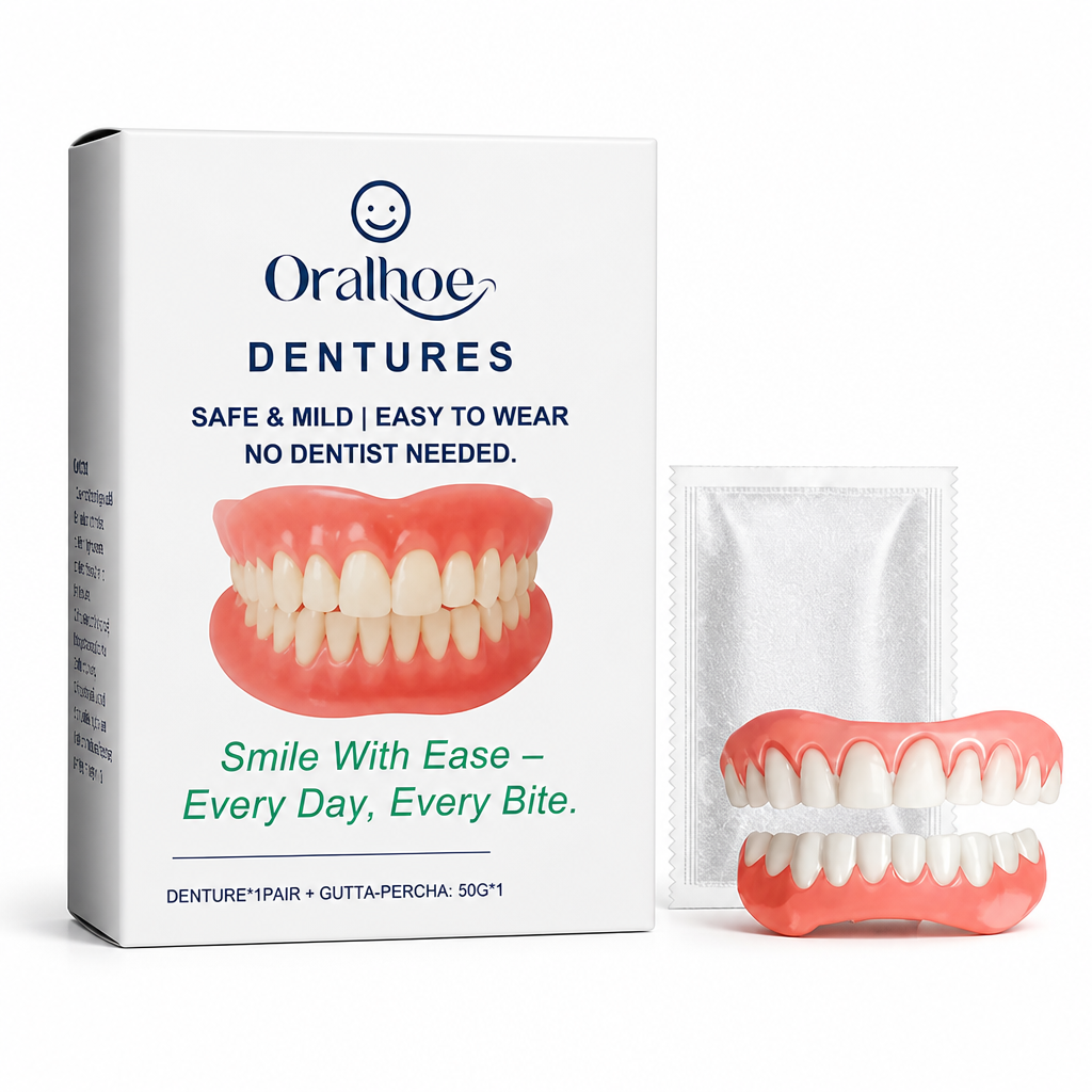 Soft Silicone Natural-Looking Temporary Denture Kit | elesira