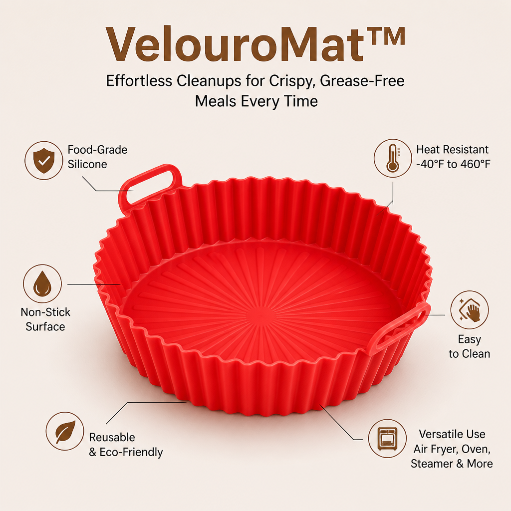 VelouroMat | Limpeza fácil para refeições estaladiças e sem gordura, sempre | elesira
