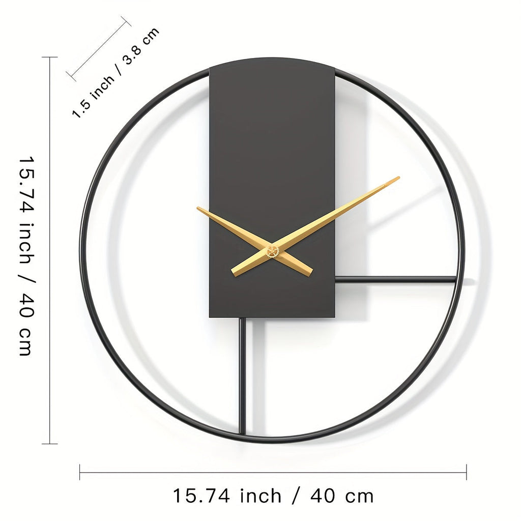 Elegante moderne Metall-Wanduhr mit 16 Zoll für jeden Raum | elesira