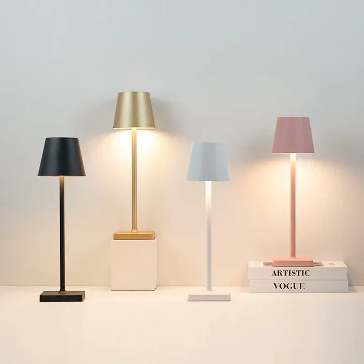 Wireless LED Desk Lamp with Touch Dimmer – Cordless, Clean Ambiance | elesira