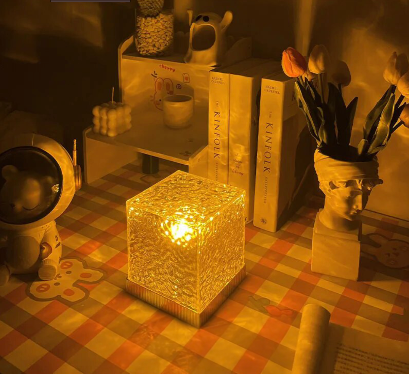 Wireless USB Relaxation Table Lamp Magic Wave Lamp – 16 radiant colors with remote control | elesira
